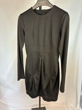 Locker Room Pleated & Ruched Banded Hem Dress M